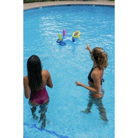 PoolCandy Inflatable Ring Toss 7.7" Length x 1.75" Width x 10.2" Height $34 - Picture 7 of 7